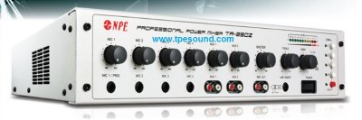 NPE TR-250Z เพาเวอร์มิกเซอร์โมโน 4Mic / 2AUX  แยกโซนได้4 โซน