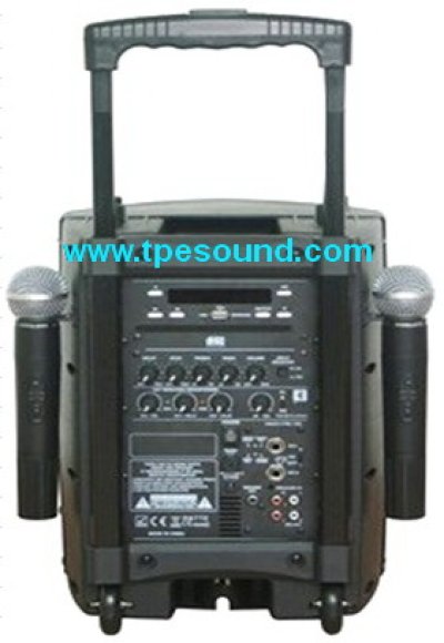 BIK SLC-8 ตู้ลำโพงเคลื่อนที่ 8 นิ้ว มีแอมป์ในตัว ไมค์ลอยคู่ DVD/USB/ Bluetooth