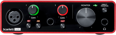 Focusrite Scarlett Solo 3rd Gen ออดิโออินเตอร์เฟส