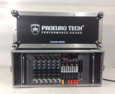 PROEUROTECH PMX-TS6650FX พาเวอร์มิกเซอร์สเตอริโอ 6 ชาแนล 650W ดิจิตอลเอฟเฟค99DSP แถมฟรี!แร็คเก็บ