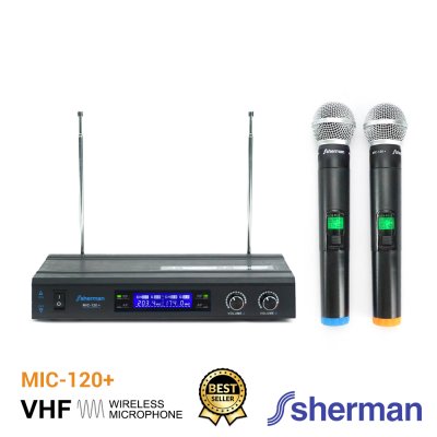 SHERMAN MIC-120+ ไมโครโฟนไร้สาย ความถี่ต่ำ VHF