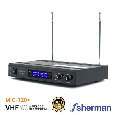 SHERMAN MIC-120+ ไมโครโฟนไร้สาย ความถี่ต่ำ VHF