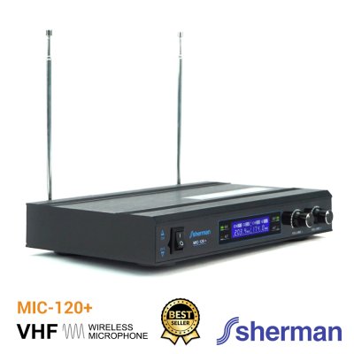 SHERMAN MIC-120+ ไมโครโฟนไร้สาย ความถี่ต่ำ VHF