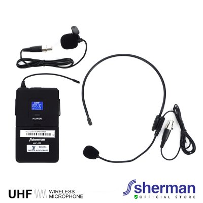 SHERMAN MIC-150 ชุดไมโครโฟนไร้สาย Headset สำหรับงานประชุม