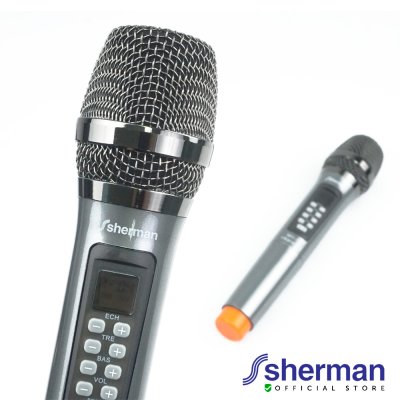 SHERMAN MIC-150+ ไมโครโฟนคาราโอเกะไร้สายคู่  ระบบดิจิตอล 40 ชาแนล