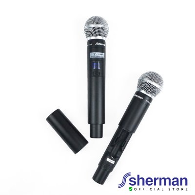 SHERMAN MIC-330 ชุดไมค์ลอยไร้สาย USB 5V rechargeable