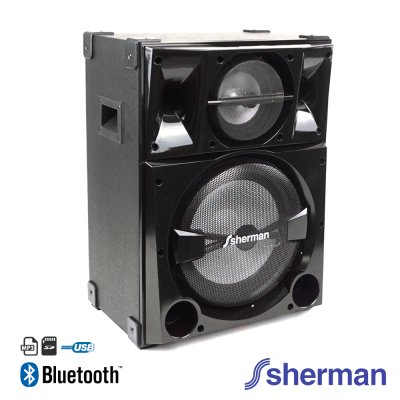 SHERMAN SB-900 ตู้ลำโพง 12 นิ้ว มีแอมป์ในตัว 120W