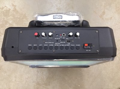GXL GLP-1032FGA ตู้ลำโพงเคลื่อนที่ 8 นิ้ว จอทัชสกรีนขนาด 15 นิ้ว พร้อมไมค์ลอยคู่