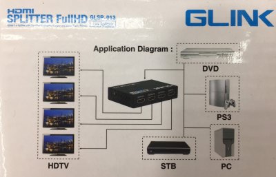 GLINK GLSP-013 (GLINK 1 HDMI INPUT PORT, UP TO 4 HDMI OUTPUT PORTS)