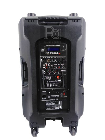 PROEURO TECH KF-15U ตู้ลำโพงเคลื่อนที่ล้อลาก + ไมค์ลอยคู่ UHF