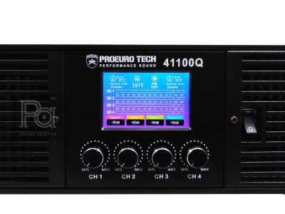 PROEURO TECH 41100Q เพาเวอร์แอมป์ Class H สวิทชิ่ง 4 ชาแนล 1100W