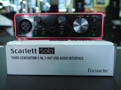 Focusrite Scarlett Solo 3rd Gen ออดิโออินเตอร์เฟส