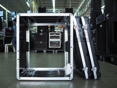 NPE RACK ABS 12U ลึก 17" ตู้แร็ค ABS แร็คพร้อมฝา หน้า-หลัง พลาสติกไฟเบอร์