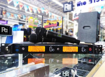 MICROTECH MT-999D ไมโครโฟนไร้สาย ไมค์ถือคู่ ปรับความถี่ได้ ระบบ SYNC ที่ง่ายและสัญญาณที่แม่นยำ