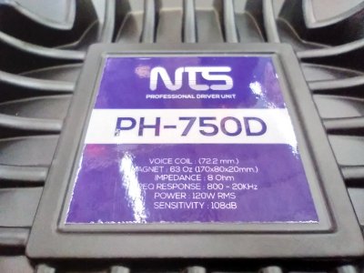 NTS PH 750D ไดรเวอร์ ทวิตเตอร์