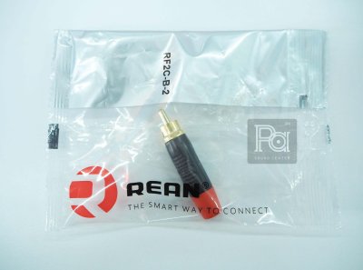 REAN RF2C-B-2 RCA plug, gold plated contacts ปลั๊ก RCA สีแดง By NEUTRIK