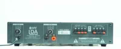 NPE LDA-100 เพาเวอร์มิกเซอร์โมโน ระบบประกาศ 100 วัตต์ ไมค์ 4 ช่อง 2 AUX พร้อม EQ 3 แบนด์ AC/DC