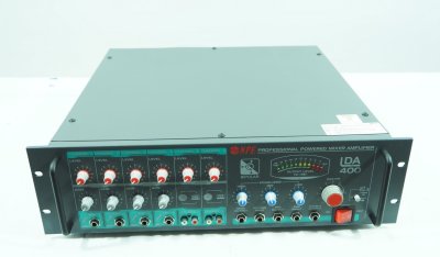 NPE LDA-400 เพาเวอร์มิกเซอร์โมโน ระบบประกาศ 400 วัตต์ ไมค์ 4 ช่อง 2 AUX พร้อม EQ 3 แบนด์, AC/DC