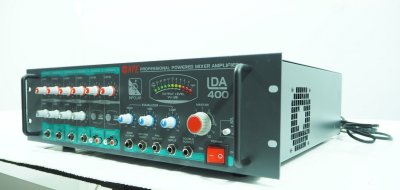 NPE LDA-400 เพาเวอร์มิกเซอร์โมโน ระบบประกาศ 400 วัตต์ ไมค์ 4 ช่อง 2 AUX พร้อม EQ 3 แบนด์, AC/DC