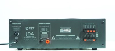 NPE LDA-400 เพาเวอร์มิกเซอร์โมโน ระบบประกาศ 400 วัตต์ ไมค์ 4 ช่อง 2 AUX พร้อม EQ 3 แบนด์, AC/DC