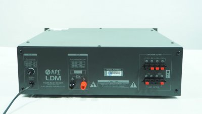 NPE LDM-1000 เพาเวอร์มิกเซอร์โมโน ระบบประกาศ 1000วัตต์ ไมค์ 4 ช่อง/ 2 AUX AC/DC