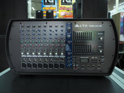 ALTO PBM 8.350UM เพาเวอร์มิกเซอร์สเตอริโอ 8 ชาแนล 8 MIC/line UM EQ กราฟิก 9-band