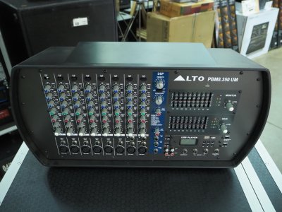 ALTO PBM 8.350UM เพาเวอร์มิกเซอร์สเตอริโอ 8 ชาแนล 8 MIC/line UM EQ กราฟิก 9-band