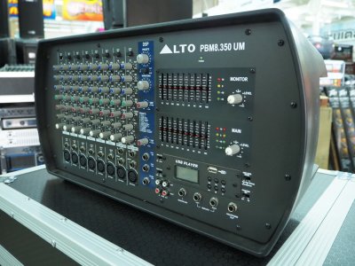 ALTO PBM 8.350UM เพาเวอร์มิกเซอร์สเตอริโอ 8 ชาแนล 8 MIC/line UM EQ กราฟิก 9-band