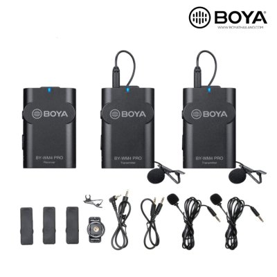 BOYA BY-WM4 PRO-K2 ไมโครโฟนไร้สาย ขนาดเล็ก รับสัญญาณได้ไกล 60 เมตร BOYA BY-WM4 PRO-K2 ไมโครโฟนไร้สาย ขนาดเล็ก รับสัญญาณได้ไกล 60 เมตร