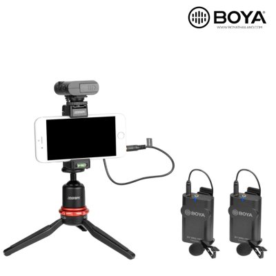 BOYA BY-WM4 PRO-K2 ไมโครโฟนไร้สาย ขนาดเล็ก รับสัญญาณได้ไกล 60 เมตร BOYA BY-WM4 PRO-K2 ไมโครโฟนไร้สาย ขนาดเล็ก รับสัญญาณได้ไกล 60 เมตร