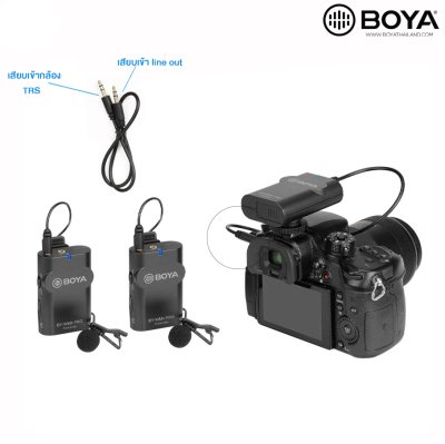 BOYA BY-WM4 PRO-K2 ไมโครโฟนไร้สาย ขนาดเล็ก รับสัญญาณได้ไกล 60 เมตร BOYA BY-WM4 PRO-K2 ไมโครโฟนไร้สาย ขนาดเล็ก รับสัญญาณได้ไกล 60 เมตร