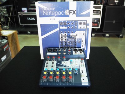 SOUNDCRAFT Notepad 8FX มิกเซอร์อนาลอก 8 ชาแนล ไมค์ 2 ช่อง เอฟเฟคในตัวมากมายแค่รีเวิร์ปก็คุ้มแล้ว
