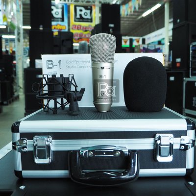 BEHRINGER B-1 ไมโครโฟนสตูดิโอ คุณภาพดี มาพร้อมกับเคสสำหรับพกพา ราคาถูก เหมาะสำหรับมือใหม่