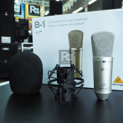 BEHRINGER B-1 ไมโครโฟนสตูดิโอ คุณภาพดี มาพร้อมกับเคสสำหรับพกพา ราคาถูก เหมาะสำหรับมือใหม่