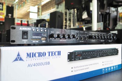 MICRO TECH X6 ปรีแอมป์คาราโอเกะ 3 ช่องไมค์ USB บลูทูธ