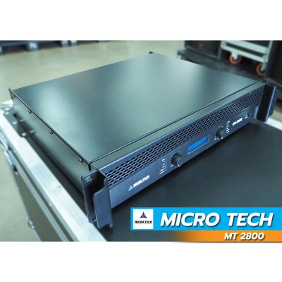 MICROTECH MT 2800 เพาเวอร์แอมป์ 2 ชาแนล คลาส-AB กำลังวัตต์ 250W ที่8 โอห์ม มีระบบป้องกัน