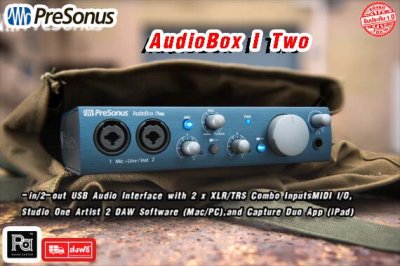 PreSonus AudioBox iTwo ออดิโออินเตอร์เฟส 2x2 USB 2.0