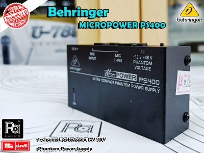 BEHRINGER PS400 Phantom Power Supply เพาเวอร์ซัพพลายอุปกรณ์ สำหรับจ่ายกระแสไฟ