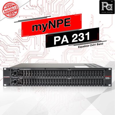 myNPE PA 231 2x31 BAND EQUALIZER