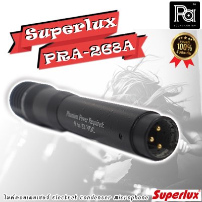 SUPERLUX PRA-268A ไมค์คอนเดนเซอร์ สำหรับจ่อOver Head หรือ Hi-Hats