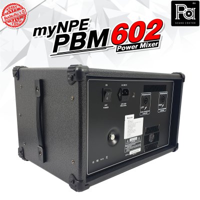 myNPE PBM-602 เพาเวอร์มิกเซอร์สเตอริโอ 10 ชาแนล ไมค์ 10ช่อง 2 ช่อง สเตอริ โอเอฟเฟคแท้ DSP24bit