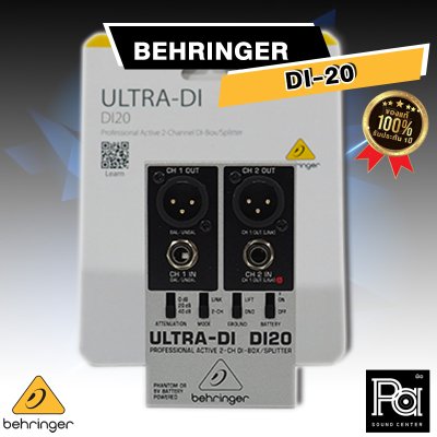 BEHRINGER DI-20 Professional Active 2-Channel DI-Box/Splitter