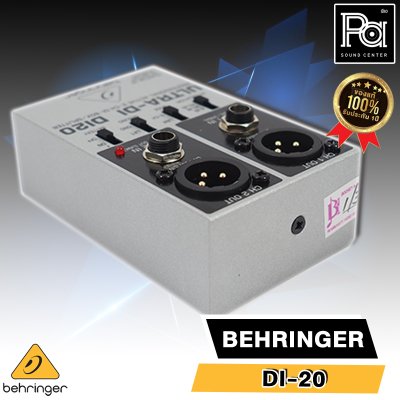 BEHRINGER DI-20 Professional Active 2-Channel DI-Box/Splitter