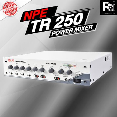 NPE TR-250 เพาเวอร์มิกเซอร์โมโน ไมค์ 4 ช่อง 2 AUX กำลังขับ 125 วัตต์