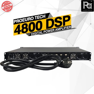 PROEURO TECH 4800DSPเพาเวอร์แอมป์ 4 ชาแนล CLASS-D มี DSP ในตัว