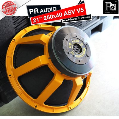 PR AUDIO ดอก 21" 40x250 ASV V5 โครงหล่อ 8 โอม