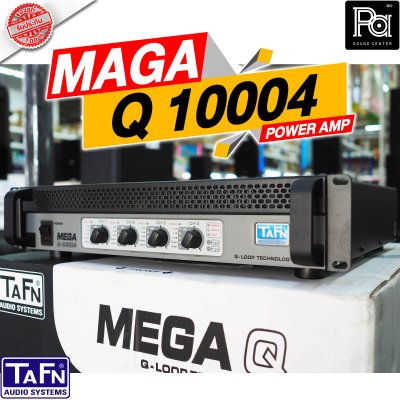 TAFN MEGA Q 10004 เพาเวอร์แอมป์ Class-D 4ชาแนล กำลังขับ 2500 วัตต์ที่ 4 โอห์ม