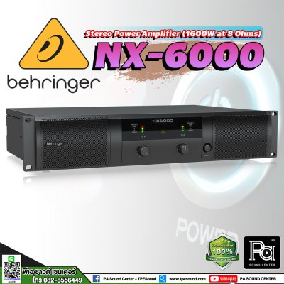 BEHRINGER NX6000 POWER AMP