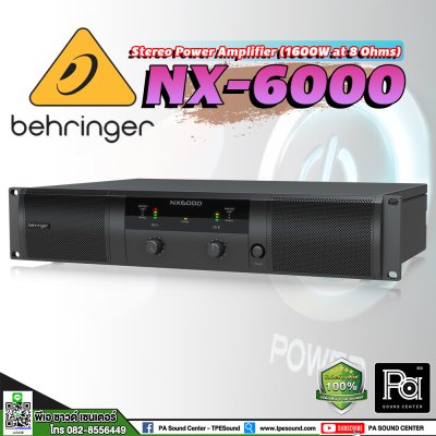 BEHRINGER NX6000 POWER AMP