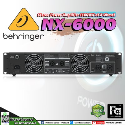 BEHRINGER NX6000 POWER AMP